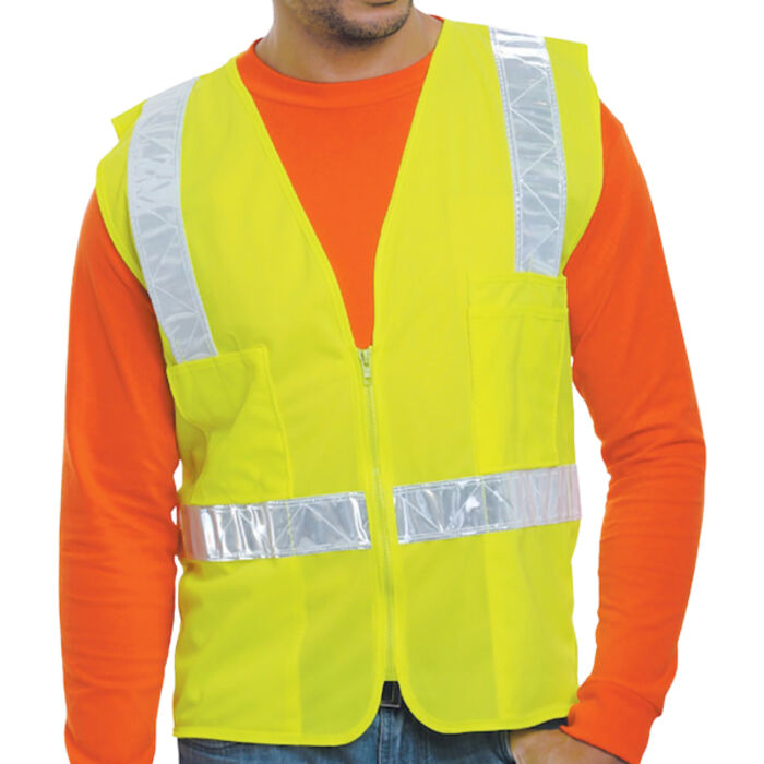 Unisex USA Made 22Surv-R Class 2 ANSI High Vis Surveyor Safety Vest Thumbnail