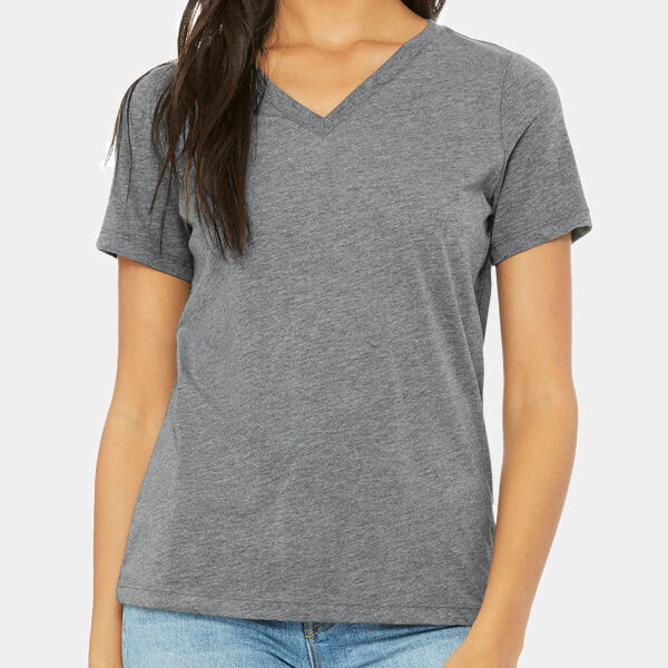 Ladies' Relaxed Triblend V-Neck T-Shirt Thumbnail
