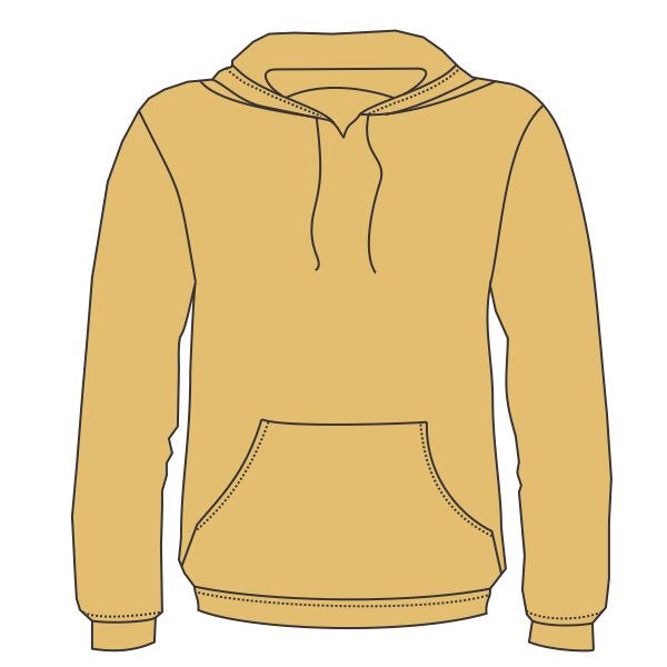 Unisex Tie-Dyed Cloud Inside-Out Fleece Hooded Sweatshirt Thumbnail