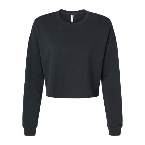 Women's Lightweight Crop Crewneck Sweatshirt Thumbnail