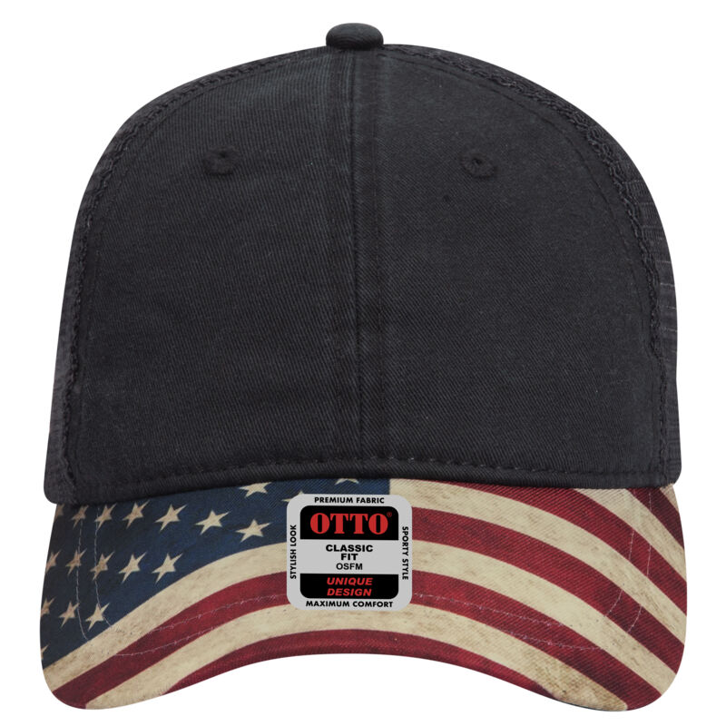 OTTO CAP® 6 Panel Low Profile Mesh Back Trucker Dad Hat Thumbnail