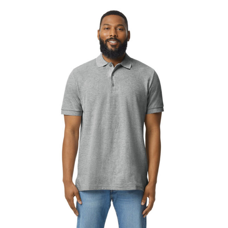 Unisex Midweight Double Pique Polo Thumbnail