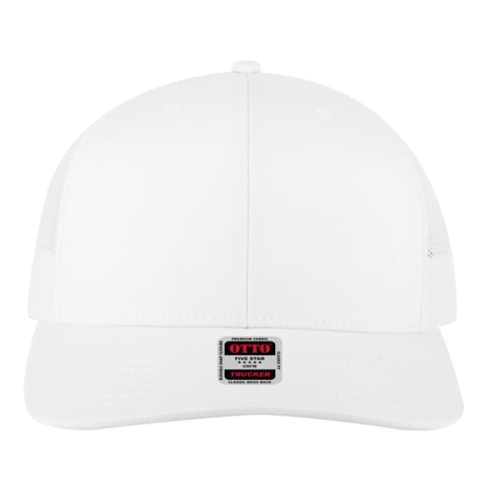 OTTO CAP® 6 Panel Mid Profile Mesh Back Trucker Hat Thumbnail