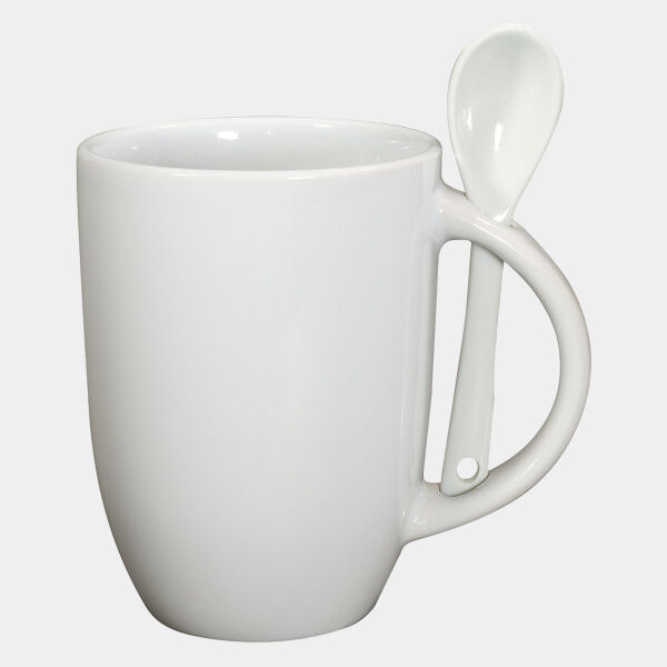 12oz Dapper Ceramic Mug With Spoon In Mailer Thumbnail