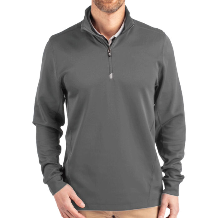 Cutter & Buck Traverse Stretch Quarter Zip Mens Big and Tall Pullover Thumbnail