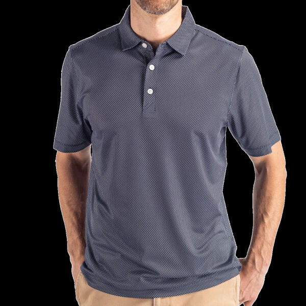 Cutter & Buck Pike Eco Symmetry Print Stretch Recycled Mens Big & Tall Polo Thumbnail