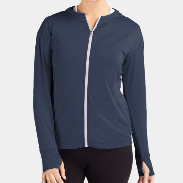 Cutter & Buck Daybreak Eco Recycled Womens Full Zip Hoodie Thumbnail