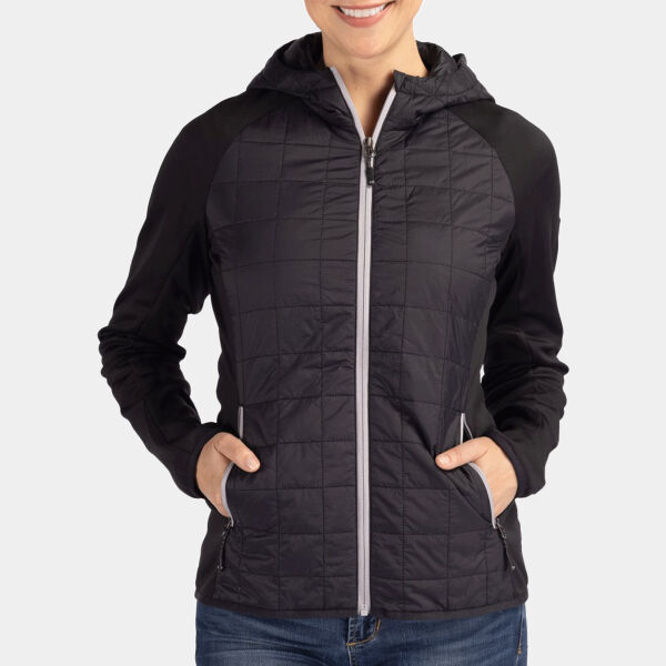 Cutter & Buck Rainier Primaloft Womens Eco Full Zip Hybrid Jacket Thumbnail