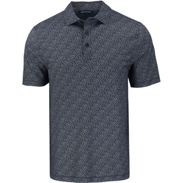 Cutter & Buck Pike Eco Pebble Print Stretch Recycled Mens Polo Thumbnail