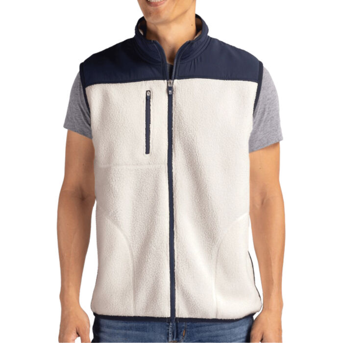Cutter & Buck Cascade Eco Sherpa Fleece Mens Vest Thumbnail