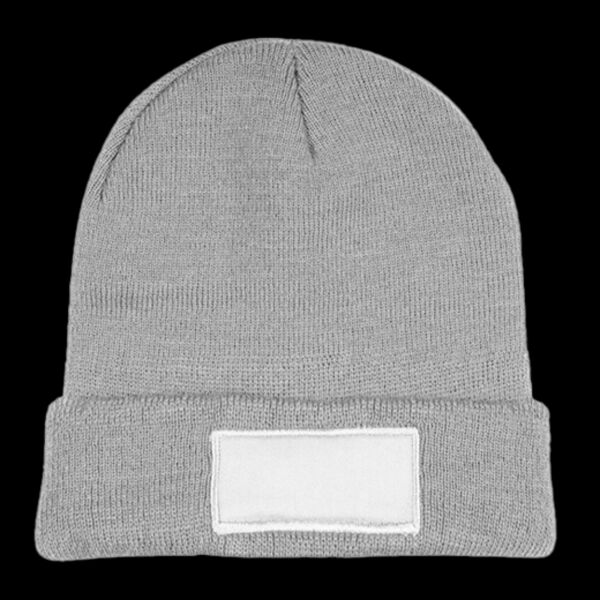 Knit Beanie With Patch Thumbnail