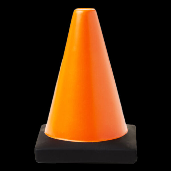 Construction Traffic Cone Shape Stress Ball Thumbnail