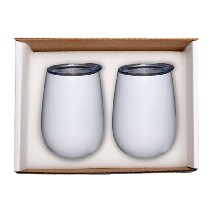 Duo Vacuum Insulated Stemless Wine Tumbler Gift Set Thumbnail