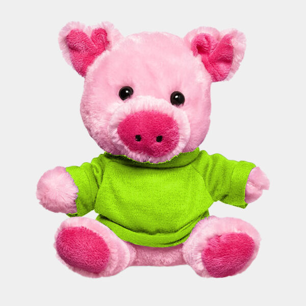 7" Plush Pig With T-Shirt Thumbnail