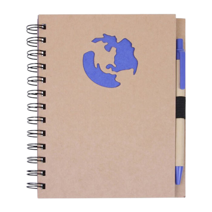 Globe Die Cut Spiral Notebook & Pen 5.875" X 7" Thumbnail