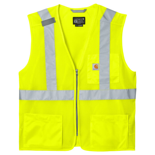 Ansi Class 2 Mesh Zip Front Vest Thumbnail