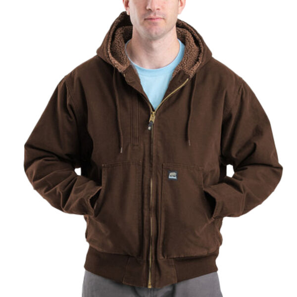 Men's Highland Flex180® Washed Duck Hooded Work Jacket Thumbnail
