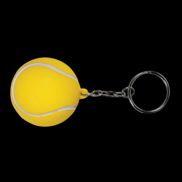 Tennis Ball Shape Stress Ball Keychain Thumbnail