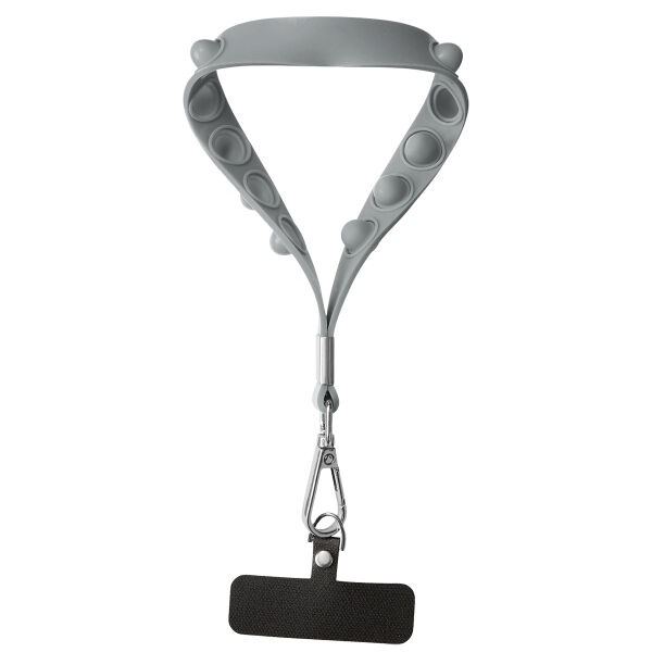 Push Pop Wrist Strap Keychain With Phone Holder Thumbnail