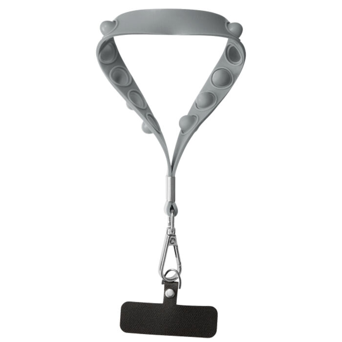 Push Pop Wrist Strap Keychain With Phone Holder Thumbnail