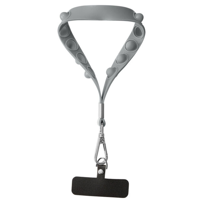 Push Pop Wrist Strap Keychain With Phone Holder Thumbnail