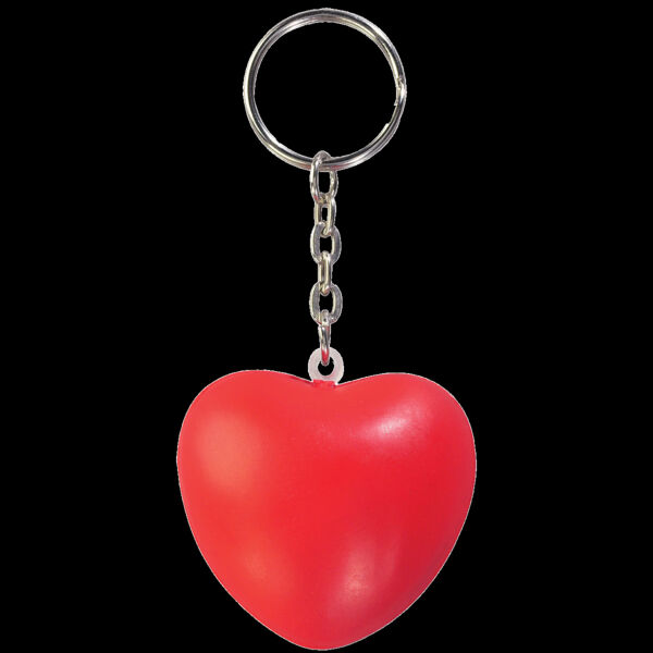 Heart Shape Stress Ball Keychain Thumbnail