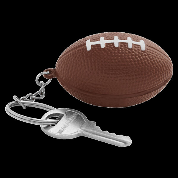 Football Shape Stress Ball Keychain Thumbnail