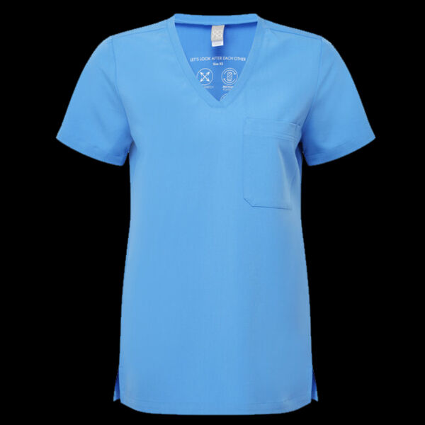 Ladies' Limitless V-Neck Stretch Scrub Top Thumbnail