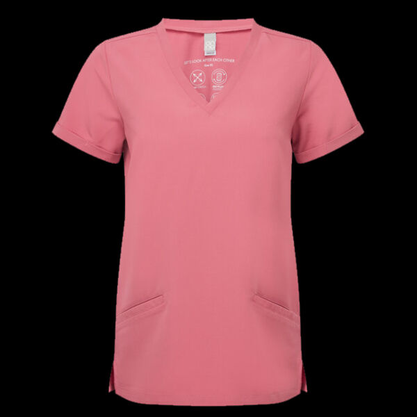 Ladies' Invincible V-Neck Stretch Scrub Top Thumbnail