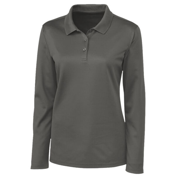 Clique Spin Eco Performance Pique Long Sleeve Womens Polo Thumbnail