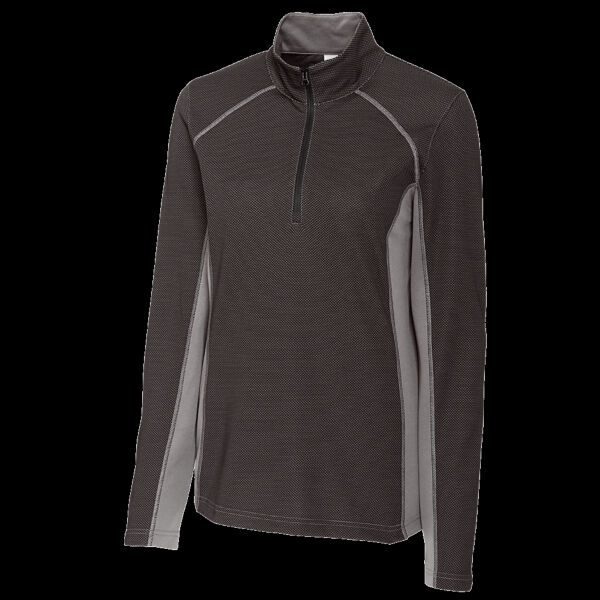 Clique Ice Pique Colorblock Womens Half Zip Tech Pullover Thumbnail