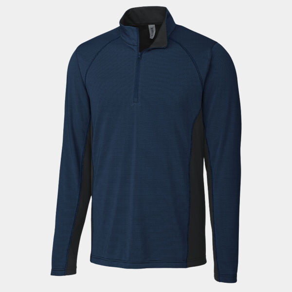 Clique Ice Pique Colorblock Mens Half Zip Tech Pullover Thumbnail