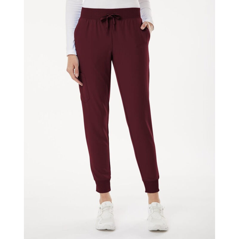Women's Petite Sizes Silex Knit-Waist Scrub Joggers Thumbnail