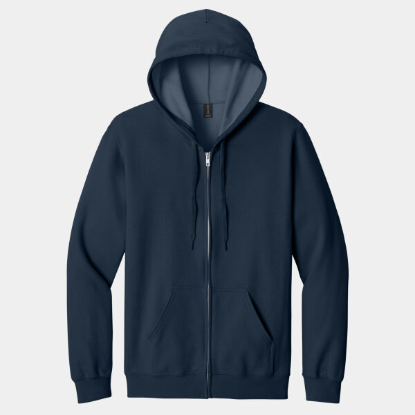Softstyle ® Midweight Fleece Full Zip Hooded Sweatshirt Thumbnail