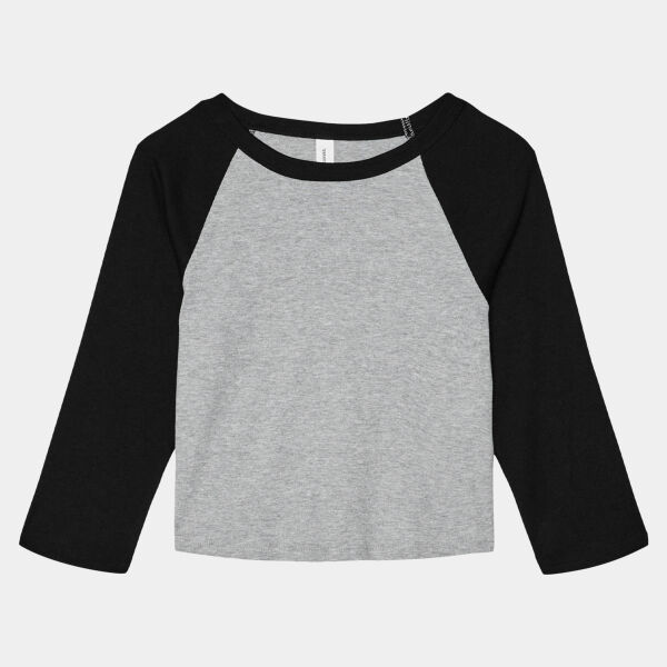 Women's Micro Rib 3/4 Raglan Baby Tee Thumbnail