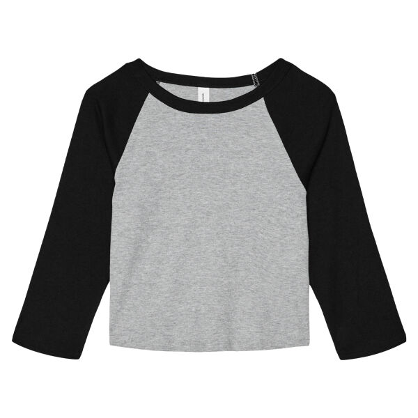 Women's Micro Rib 3/4 Raglan Baby Tee Thumbnail