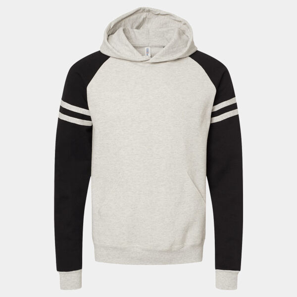 Unisex NuBlend ® Varsity Colorblock Hooded Sweatshirt Thumbnail
