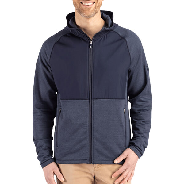 Cutter & Buck Peshastin Fleece Recycled Mens Hybrid Jacket Thumbnail