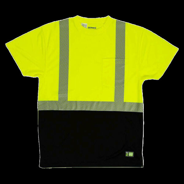 Men's Hi-Vis Class 2 Color Blocked Pocket T-Shirt Thumbnail
