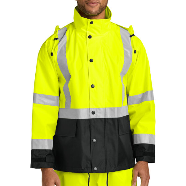 Ansi 107 Class 3 Rain Jacket Thumbnail