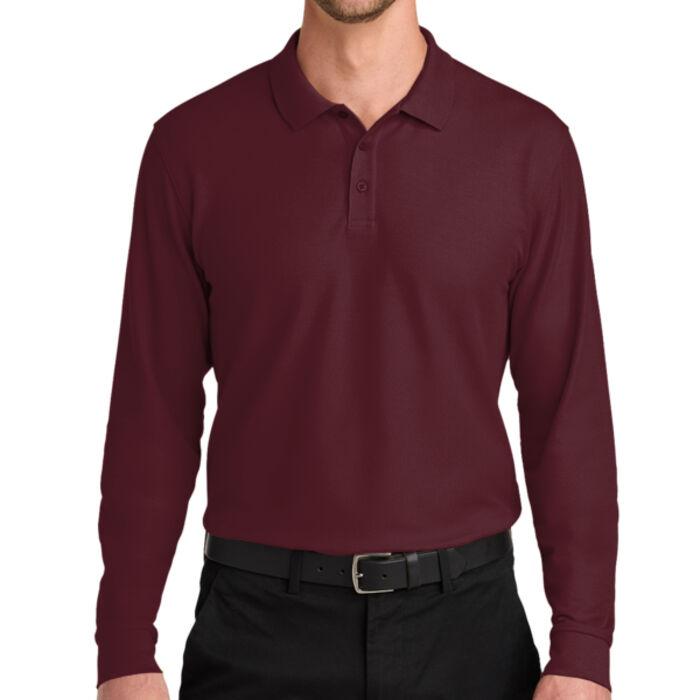Wearever Signature Pique Long Sleeve Polo Thumbnail