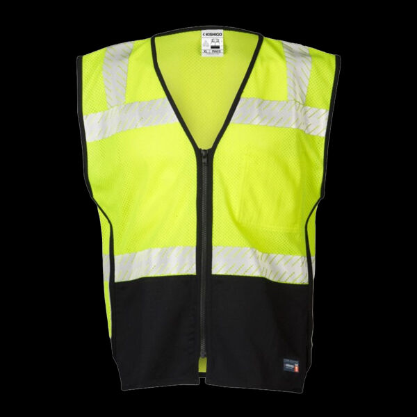 Unisex Premium Black Series® FR Black Bottom Mesh Vest Thumbnail