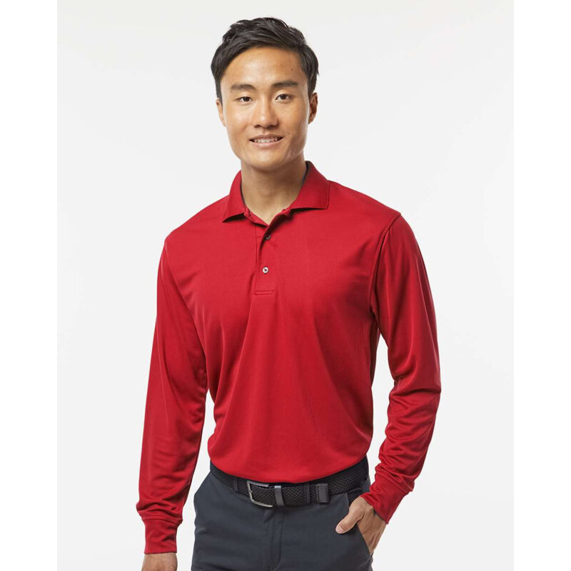 PRG ADT MINI MESH L/S POLO Thumbnail