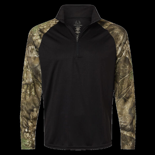 Unisex Realtree® Performance Colorblocked Quarter-Zip Pullover Thumbnail