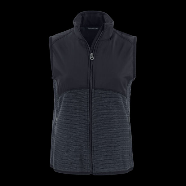 Cutter & Buck Hunts Point Recycled Fleece Womens Hybrid Full Zip Vest Thumbnail