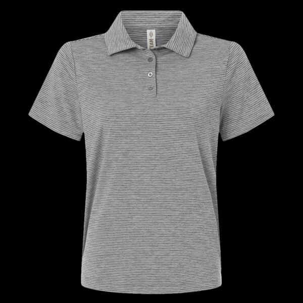 Women's Relay Heathered Stripe Polo Thumbnail