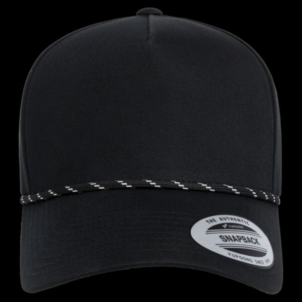 Retro Cotton Blend Five-Panel Rope Cap Thumbnail