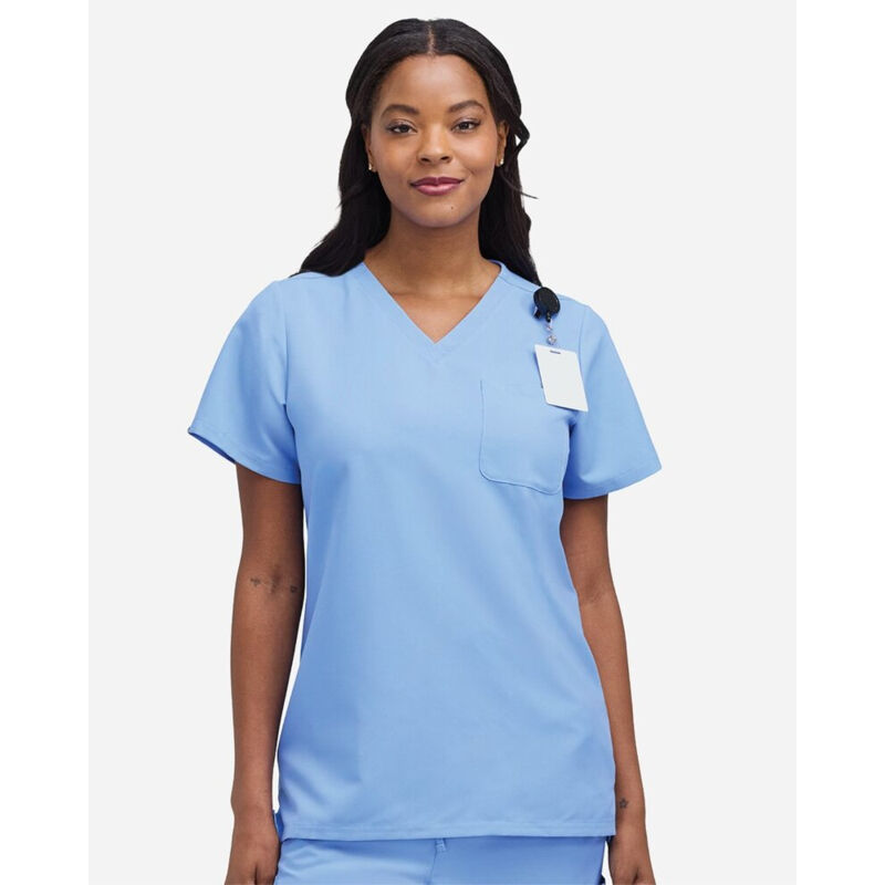 Women's V-Neck 1 Pocket Scrub Top Thumbnail