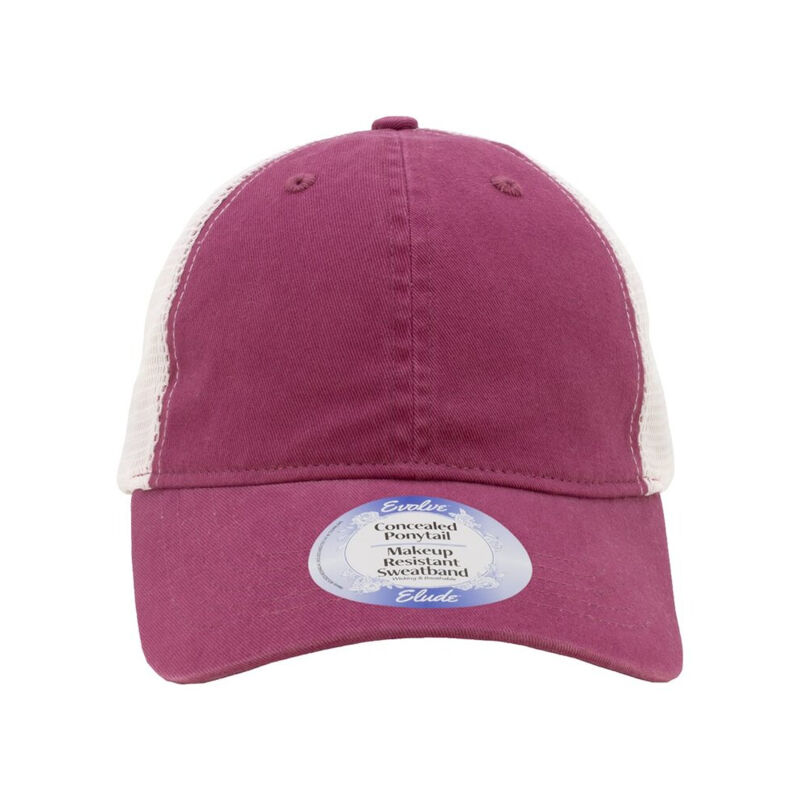 Women's Peached Twill Mesh Back Cap Thumbnail
