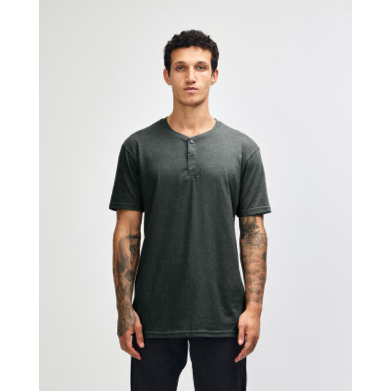American Apparel CVC Unisex Relaxed-Fit Henley T-Shirt Thumbnail